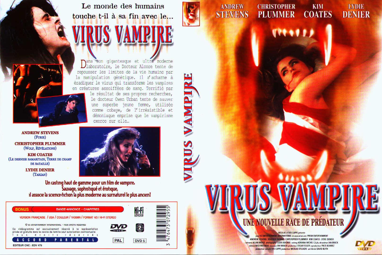 Jaquette DVD Virus vampire